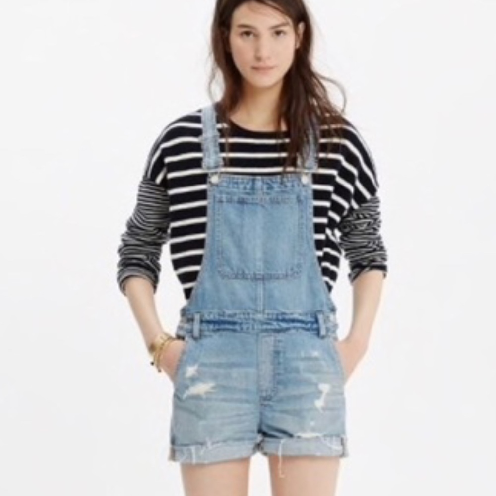 Madewell Overall Shorts size Small